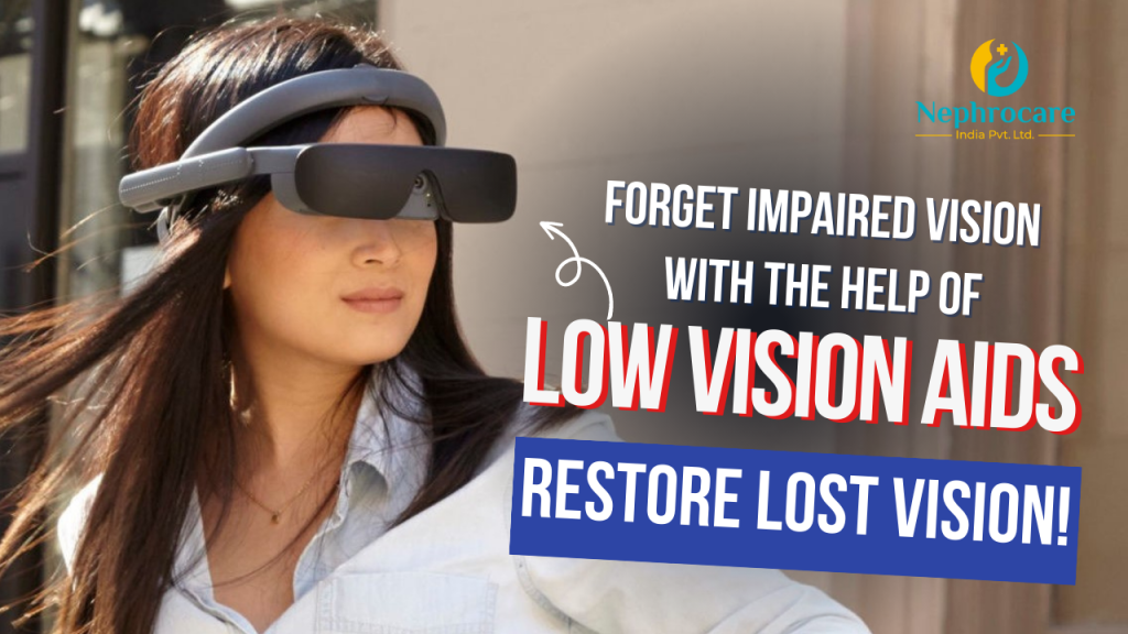 Low vision aids for diabetes