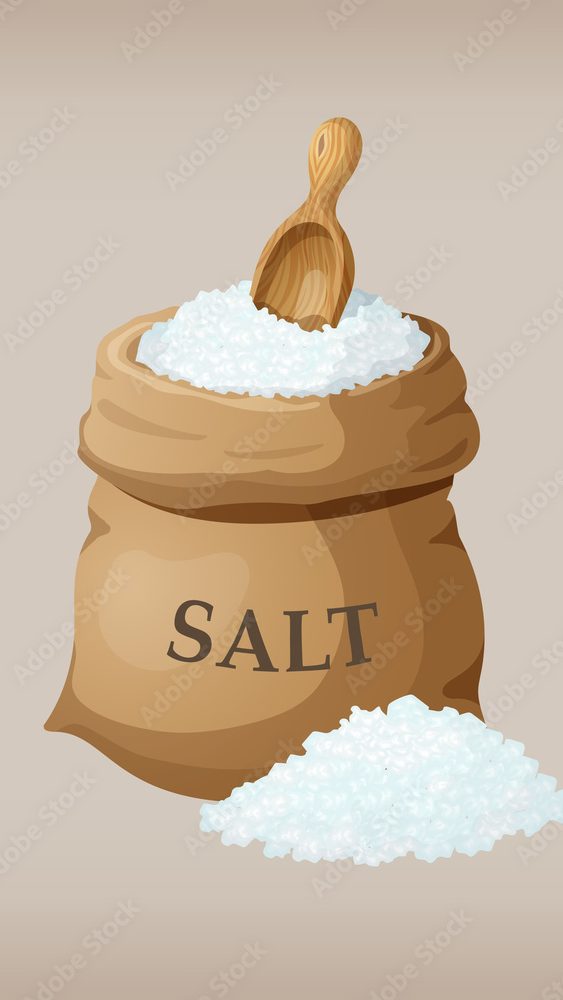 Pictarization of excess salt