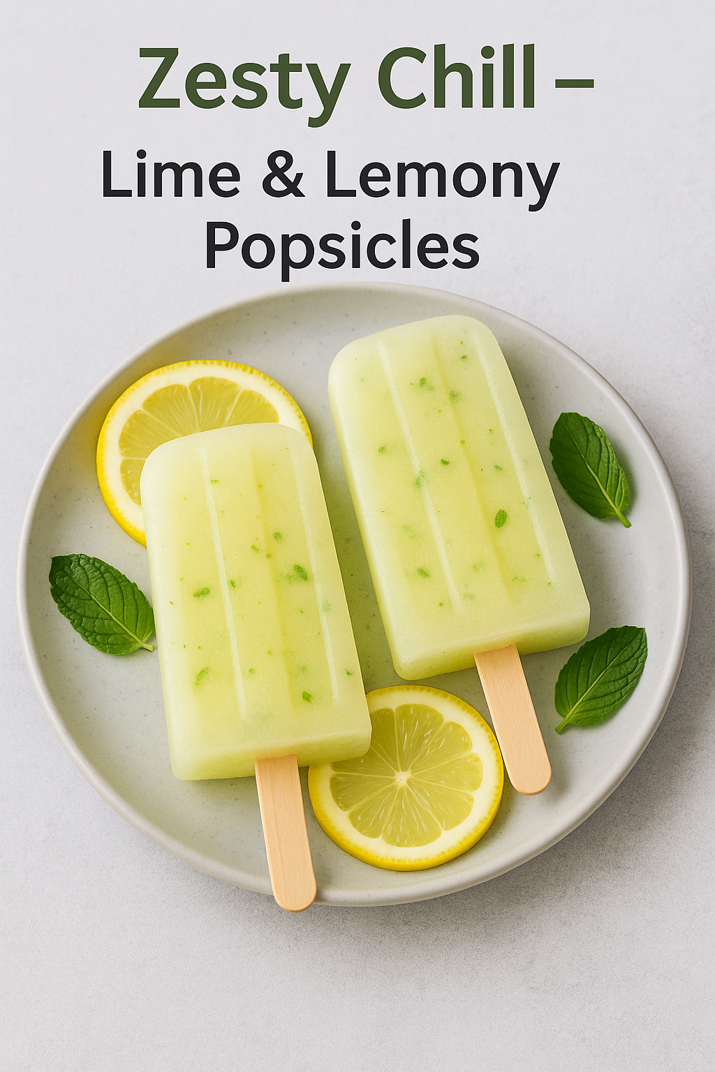 Zesty Chill – Lime & Lemony Popsicles
