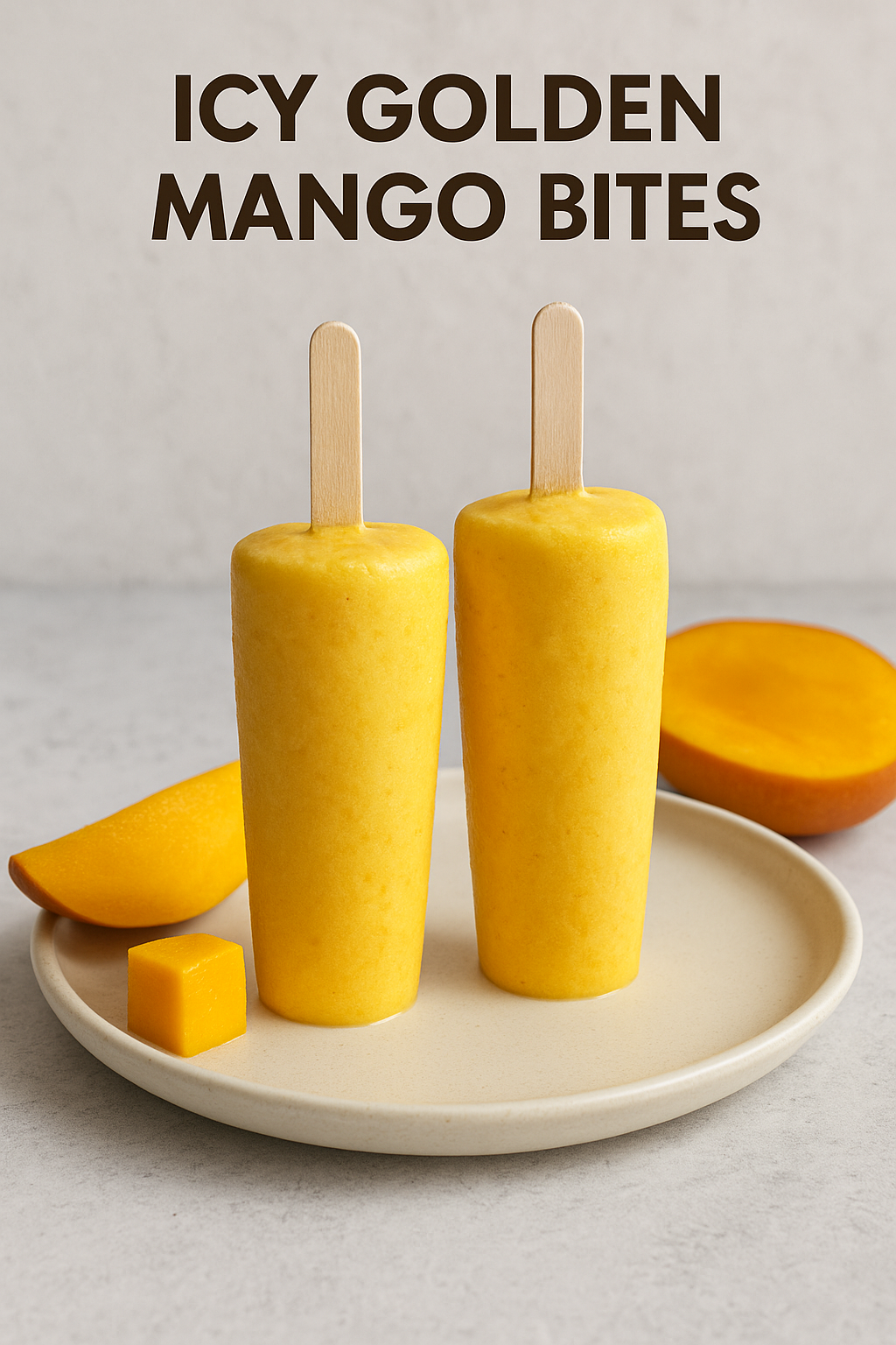 Icy Golden Mango Bites